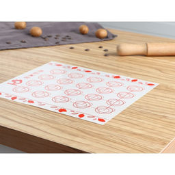 Коврик для выпечки армированный Доляна Макарун, силикон, 29.3?26 см, белый