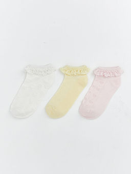 Dantel Detayl? K?z Bebek Patik ?orap 3l?