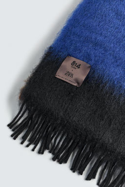 BUFANDA COLORES LANA 814 EZCARAY X ZARA / Azul  фото 3
