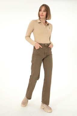 Женский базовый свитшот песочного цвета Неожиданная скидка в корзине - U.s. polo assn фото 4