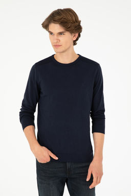 Мужской темно-синий базовый свитер Неожиданная скидка в корзине - U.s. polo assn фото 8