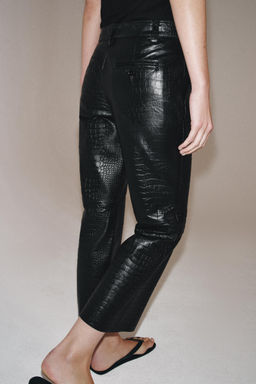 PANTAL?N COCO PIEL ZW COLLECTION LIMITED EDITION / Negro - Zara фото 3