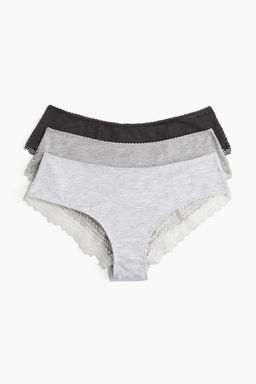 Pack de 3 bragas Hipster de encaje y algodon - H&m фото 6