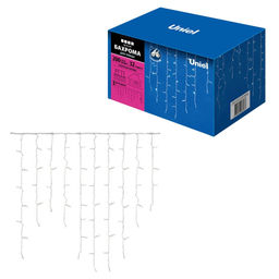 ULD-B3010-200/SWK WHITE IP67 Бахрома светодиодная со статическим свечением, 3м. Соединяемая. 200 светодиодов. Белый свет. Провод белый. TM Uniel. - Volpe фото 12
