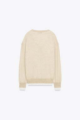 DOUBLE LAYER KNIT CARDIGAN - Zara фото 10