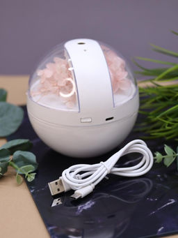 Настольный увлажнитель воздуха - ночник "Flower", peach, (портативный, USB)