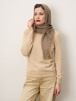 Косынка из кашемира 16-24-215-0C капучино