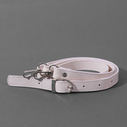 Цена за 6 шт. Ручка для сумки из экокожи, с карабинами, 125×1.8 см, цвет молочный