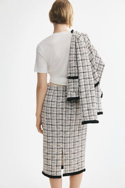 Falda en punto boucl? con flecos - H&m фото 5