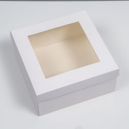 Цена за 5 шт. Коробка складная, крышка-дно, с окном, белая, 25?25?12 см - UPAK LAND фото 2