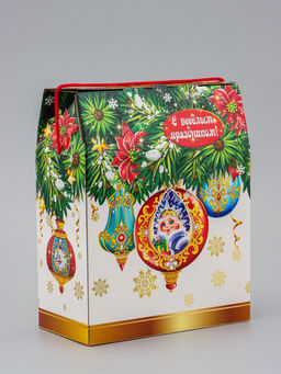 Коробка подарочная новогодняя «Игрушки» 20×26×10.5 см