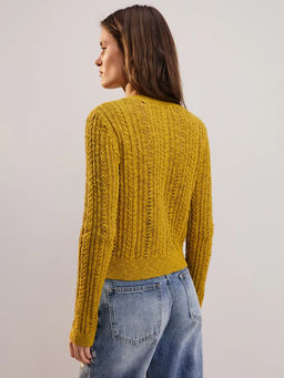 Ажурный кардиган из хлопка / Zarina  фото 9