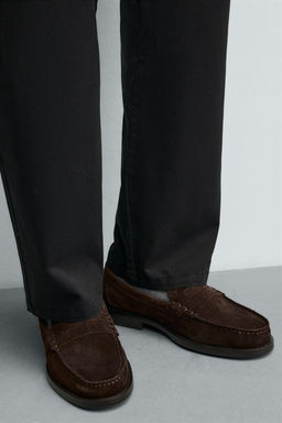 LIMITED EDITION SPLIT SUEDE LOAFERS - Zara фото 3