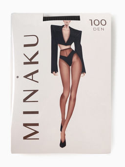Женские колготки MINAKU 100 ден, чёрные, размер 4/L