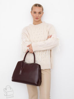 Сумка женская кожаная 9844Y d.purple Polina&Eiterou  в Новосибирске