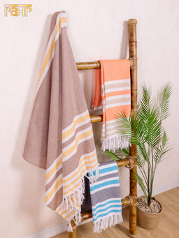 Покрывало-полотенце пляжное (хлопок) Тк№205/5/2 (90х180см) - Ганг фото 6