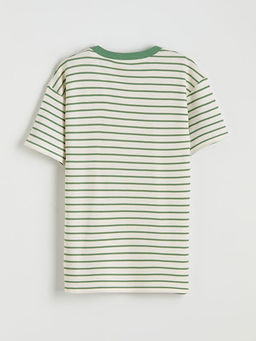 Bisiklet Yaka ?izgili Erkek ?ocuk Ti??rt