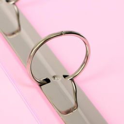 Папка на 4 кольцах А4, Calligrata, 40 мм, 500 мкм, розовая  фото 2