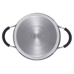 1732 GIPFEL Кастрюля METROPOLE 16x7,5см/1,5л со стеклянной крышкой, с индукционным капсульным дном. Материал: нерж. сталь 18/10, силикон. Толщина: 0,6мм  фото 5