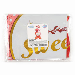 Воздушный шар фольгированный 61" «Сердца для любимой», на подставке