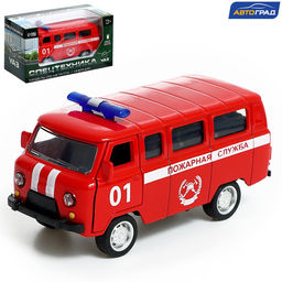 Машина металлическая УАЗ 3962. Пожарная служба, инерция, 1:43