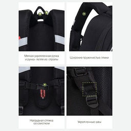 RAz-087-3 new Рюкзак школьный с картхолдером на держателе - Grizzly фото 19