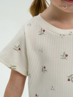 Костюм Актив бордовые тюльпанчики-оливка - Sovalina фото 33