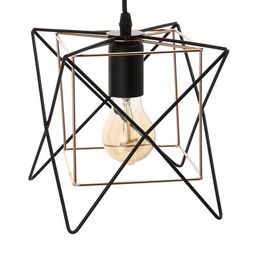 Светильник 669918/1 E27 40 Вт черный-золото 18×18×118 см