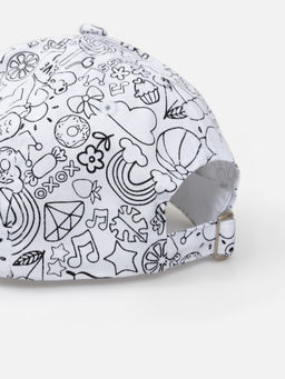 ACOOLA / Набор детский (кепка и 5 маркеров) Risuy черно-белый  фото 7