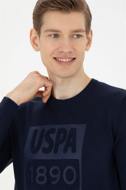 U. S. Polo Assn / Мужской темно-синий свитер - U.s. polo assn фото 2