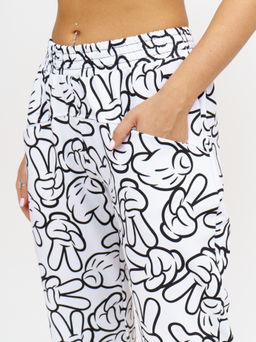 953 Брюки "Белый/микки"