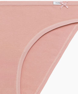 ATLANTIC 3CLP-001 Трусы бикини Bikini - набор 3 шт. светло-бежевый + белый + светло-серый меланж  фото 4