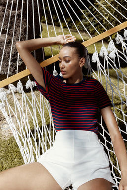 HIGH-WAIST BERMUDA SHORTS - Zara фото 14