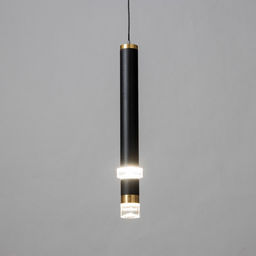 Светильник подвесной «Регент»LED 5 Вт 4000К черный 3.3×3.3×30-130 см