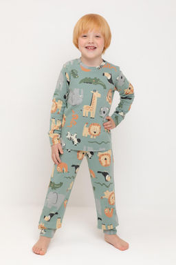 Crockid _ К 1552/холодная мята,веселый зоопарк пижама д/дет яс  фото 2