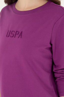 Женский фиолетовый свитшот Неожиданная скидка в корзине - U.s. polo assn фото 7