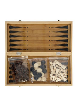 Настольная игра 3 в 1 «Король»: нарды, шахматы, шашки, 39×39 см