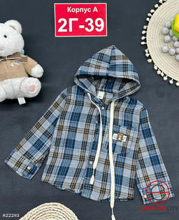 Рубашка для мальчика с капюшоном