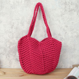 Сумка шоппер 30x26 / DW-05 /уп 50/ бордовая - Галеонтрейд фото 2