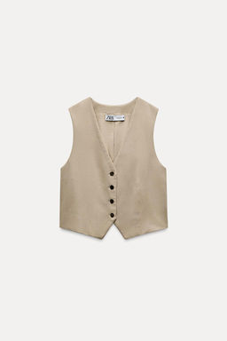 TWILL WAISTCOAT - Zara фото 3
