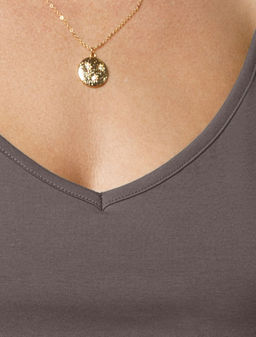 Топ с V-вырезом на регулируемых бретелях эластичный из премиального хлопка - Vilatte фото 5