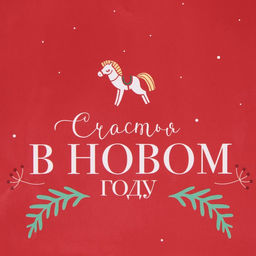 Пакет подарочный новогодний ламинированный «Счастья», MS 18×23×8 см