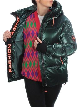 8100 DK. GREEN Пальто женское зимнее JARIUS (200 гр. холлофайбера) - Fashion фото 10