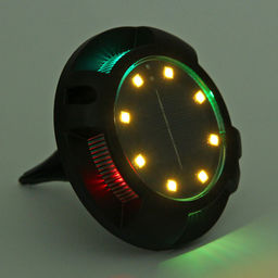 Цена за 4 шт. Фонарь садовый "Streetlight" 12 см, d=11 см, на солнечной батарее, Мультицвет