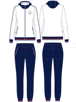 Спортивный костюм женский Yachting 15L-RR-1855 RED-N-ROCKS