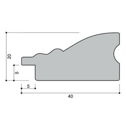 Рама для картин (зеркал) 80 х 100 х 4 см, дерево "Версаль", золотой