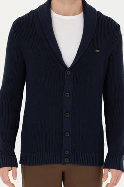 Мужской темно-синий трикотажный кардиган - U.s. polo assn фото 20