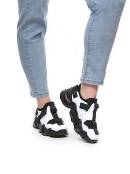 05-FDG103-2P WHITE/BLACK Кроссовки женские (натуральная кожа, текстиль) - No name фото 4