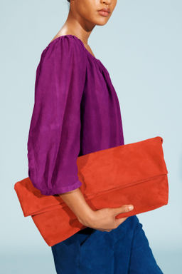 LIMITED EDITION SUEDE LEATHER TOP - Zara фото 3