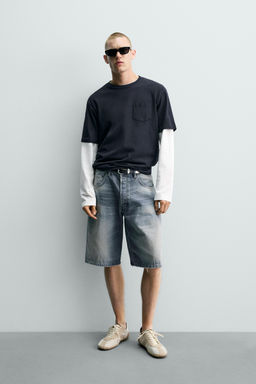 BERMUDA DENIM BAGGY FIT / Carb?n